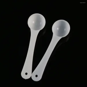 Measuring Tools 1g White Plastic Spoon For Milk Flour Multi Purpose Food Baking Powde Spoons Kitchen Disposable Tableware