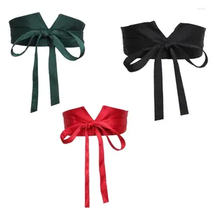 Cinture Corsetto bowknot da annodare per donna Banchetto Abito da festa Cintura modellante per il corpo