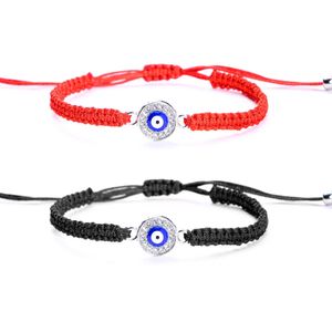 Bangle 20pcs Turkish Braided Rope Red Thread String Blue Bracelet Women Men Charm Lucky Adjustable Friendship Jewelry 231215