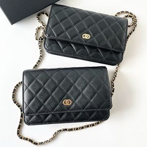 LUXURYS HANTBAG WOC CCショルダーバッグキルテッドキャビアレザーパースデザイナーバッグレディースメンズクラッチファッションバッグフラップクロスボディトートゴールドシルバーチェーン