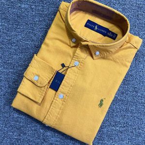 قمصان لباس الرجال 2023 Little Horse Mens Shirt Polo Polos Long Sleeve Business Autumn Leisure Men Men Cashal Motion Current 4478ess