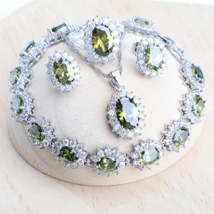 Pingentes prata esterlina conjuntos de jóias de noiva zircão senhoras jóias anéis de casamento brincos pingente pulseiras colar conjunto para mulher