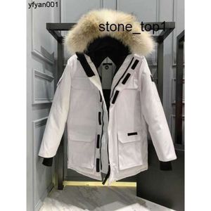 Piumino da uomo canadese Parka Canada Cappotto Designer Gooses Moda Inverno Uomo Giacca da donna Lettera di lusso Collo di pelliccia caldo Top Yhky