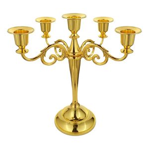 Candle Holders Metal Taper Candle Stand Stand Stand Eleganckie Candelabra Centerpiece na domowe przyjęcia weselne bar tabel dekoracja świec 231215