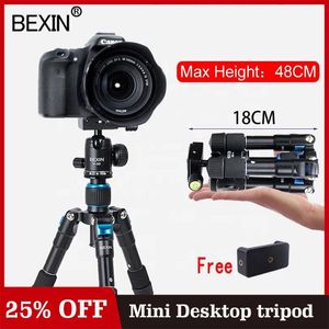 Tillbehör Kamerahållare Mini Tripod Flexible Mount Travel Tripode Mobiltelefonstativ för DSLR -kameran Pnone på bordet med 1/4