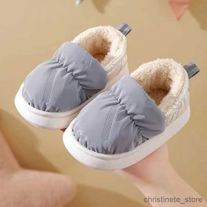 Slipper Kruleepo barn barn vinter varma tofflor skor spädbarn baby flickor småbarn pojkar plysch bomull schuhe höstskydd häl mules r231216