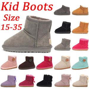 uggskid Mini Boot uggsboot tasman Bambino di alta qualità Ragazzi Ragazze ug Bambini Stivali Ultra uggssy Stivaletti Australia Kid Snow Boot Designer Scarpe da bambino Inverno Spedizione gratuita