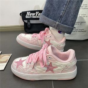 Chaussures habillées Y2K Tendance 2023 Star Sneaker S Rose Plat Filles Yk2 Fashion Designer Sports Femme Hip Hop Grunge 231216