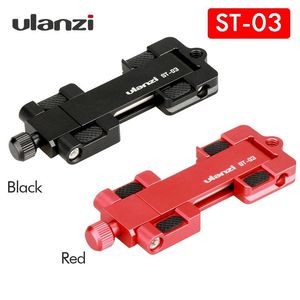 Cases Ulanzi ST03 Metal phone Holder Tripod Mount with Cold Shoe Mount 3 Color and ArcaStyle Quick Release Plate for iPhone8/7 Plus