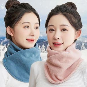 Scarves Winter Warm Fleece Scarf Two Layers Polar Neck Tube Full Face Cover Warmer Running Sport For Cycling