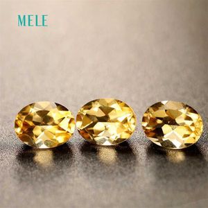 Naturalny żółty cytrynowy kamień szlachetny w owalnym 7 mm 9 mm środkowy kolor dobry ogień używany do projektowania biżuterii H1015295L