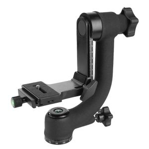 Accessori Professionale Panoramica a 360 gradi Gimbal Treppiede Testa a sfera Vite da 1/4 di pollice con piastra a sgancio rapido per fotocamera DSLR Teleobiettivo