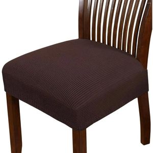 Stol täcker 2st för matbord och stolar elastiska halvsäte bäckenstödkudde