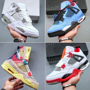 OG Jumpman 4 Men Women Basketball Shoes Genuine Leather Black Cat 4s Basket Sneakers Oreo Thunder Midnight Navy Breed Outdoor Fashion Sports Trainers