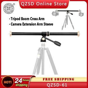 Holders 61cm/24" Tripod Boom Cross Extension Arm Horizontal Rod Camera Mount MultiAngle Center Cross Arm with Locking System QZSD