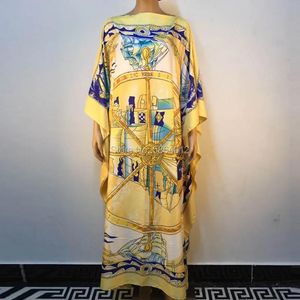 水着Dashiki Dress Print Bohemia Hijab loosevetidos Elegantes Muslim Abaya Bazin Robe Gown Broder Riche Sexy Lady Party Maxi Beach