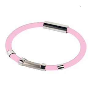 Charm Bracelets TW13 Genuine Leather For Women Stainless Steel Button Red Pink Jewelry Wholesale 231215