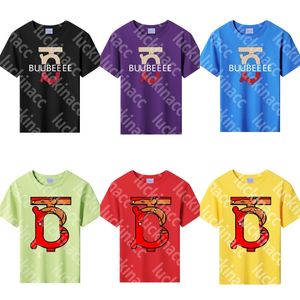 Mit Buchstaben bedruckte Kinder-Designer-Shirts, Sommer-Tops, Mädchen-Jungen-T-Shirts, Kinder-Luxuskleidung, Baumwolle, 100 % kurzärmelige T-Shirts