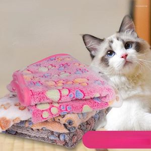 Dog Apparel High Quality Pet Blanket Soft And Fluffy Cute Cartoon Pattern Mat Warm Comfortable For Cat Dogs Supplies