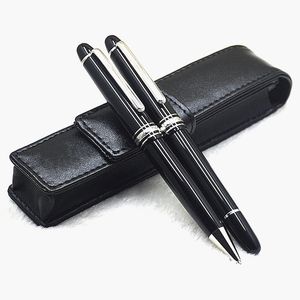 Продвижение - роскошь MSK -145 Black Resin Ballpoint Pen Rollerball Pen Высококачественная школьная офис написание фонтанов с серийным номером