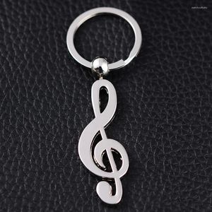 Schlüsselanhänger 10 stücke Mode Musical Note Sleutelhanger Kreative Metall Schlüssel Halter Auto Keyfobs Porte Clef Charme Schmuck Geschenk J001