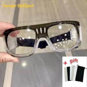 Óculos 2022 miopia óculos de basquete esporte óculos de futebol gradiente anticolisão óculos de treinamento removível óculos de ciclismo