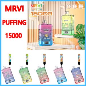 MRVI PUFFING 15000 15K Einweg-Vape-Pen-E-Zigarettengerät mit 750-mAh-Akku, 25-ml-Pod, vorgefüllte Kartusche, wiederaufladbar, neue 15000 Puffs Bigpuffs