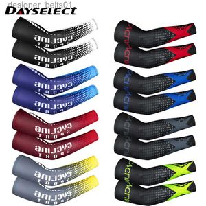 Ärmhylsa ärmar 1Pair Sports Arm Compression Sleeve Basketball Cycling Arm Warmer Summer Outdoor Running Anti-Slip Sunscreen Cuffl231216