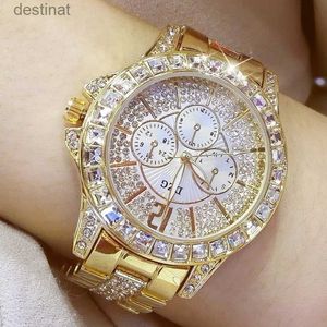 الساعات النسائية الفاخرة نساء Rose Gold Watch Fashion Ladies Quartz Diamond Wristwatch أنثى سوار أنثى أنثى الساعات Relojes Para Mujer Giftl231216