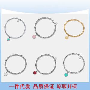 Charmarmband Thome S925 Silver CNC Tryckt Drop Lim Emamel Heart Diamond Inlaid Shaped Fozhuti Family Armband för kvinnor 2024 Designers