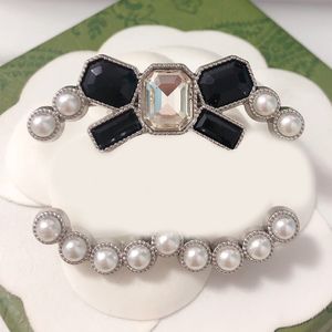 Bowknot designer brosch varumärke klett stift broscher 925 silver diamant kristall pärla kvinnor bröllop kostym kläd pin fest tillbehör smycken julklapp