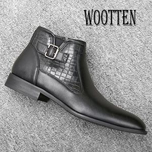 Shirt Wootten Brand Winter Boots for Men Size 4046 Men Boots Top Quality Winter Boots Men Leather Ankle Boots #kd5283c1
