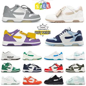 2024 Out Of Office Designer shoes Shoes Mixed Color Lace Up Flat Men White Pink Yellow Khaki Sky Blue Multi men Women trainers Size 36-45