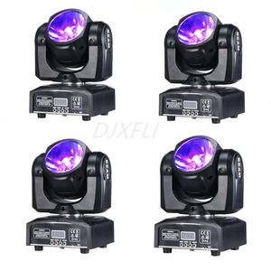 4pcs muito 60W Mini Feixe LED Moving Head Light Super Bright DJ DMX Controle Wash Bar luzes de palco