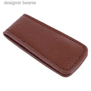 CLIPS DINHEIRO Mens couro magnético Slim Money Clip Credit Card Card Id Pocketl231216