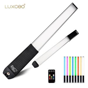 Material Luxceo Q508A RGB LED Video Light Remote Control 3000K6000K Studio Photo Lighting Bar för YouTube Tiktok Vlog
