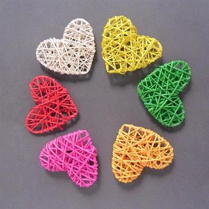 クリスマス装飾5PCS 10 13 16cm rattan heart sepak takraw for Birthday Party Home Wedding Decoration Ball186V