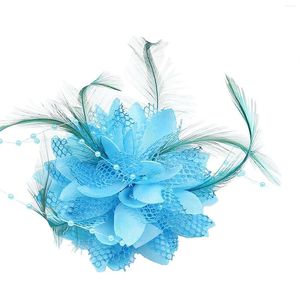 Hair Accessories Wedding Feather Headdress Bridal Hairband With Flower For Party Accessory