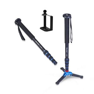 Tillbehör Fosoto Professional Aluminium Camera Unipod Travel Monopod Base Stativ Stand med Holder For Canon Nikon DSLR Telefon Smartphone