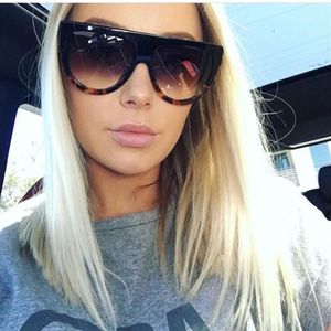 Sunglasses Whole- Fashion Ladies Oversized Cat Eye Women Vintage Big Frame Sun Glasses Female Oculos UV40011312E