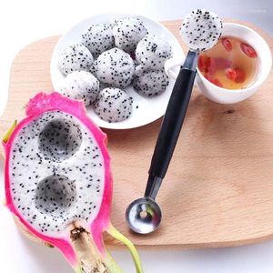 Spoons Stainless Steel Watermelon Ball Digger Fruit Spoon Multifunctional Ice Cream Scoop Digging Household Tools TMZ