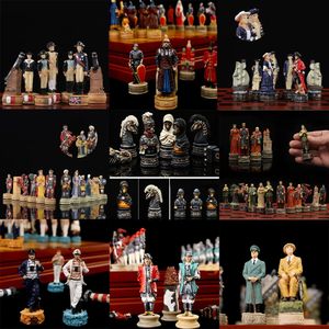 Chess Games Character-themed Chess Only Chess Pieces No Chessboard Puzzle Chess Games on The Table Various Themes Luxury Knight Wars 231215