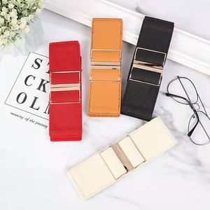 2024 mode Stil Schnalle Elastischen Breiten Gürtel Breiten Cummerbund Strap Gürtel Taille Weibliche Frauen Zubehör ceinture