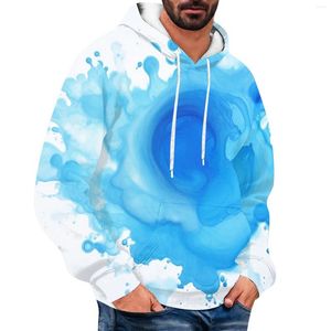 Mäns hoodies Lossa tryckt huvtröja mångsidig varm och förtjockad personlig sweatshirt Casual Fashion Sports