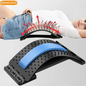 Back Massager Stretcher Lower Pain Relief Device 3 Level Cracker Lumbal Support Spine Board for Herniated Disc 231215