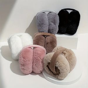 Cuffie antirumore Solido morbido peluche Tenere al caldo Cuffie invernali per donna Uomo Moda Outdoor Paraorecchie Protezione Paraorecchie Copertura 231216