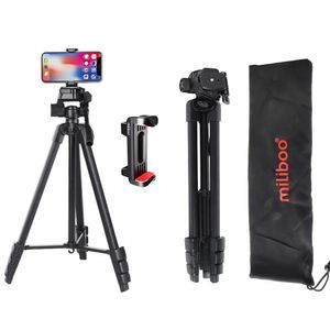 Acessórios miliboo A301 tripé para telefone Leve 58 polegadas Universal Phone Tripé Fotografia Vídeo Vlog Suporte Leve Viagem com Pho