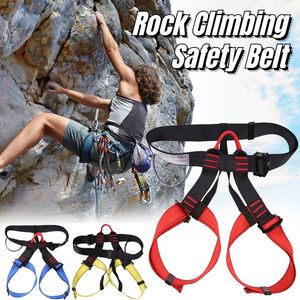 Carabiners bergsklättringsele Aerial Half Body Protect tillhandahåller säkerhetsbälte midje support Camping Safety Belt Outdoor Survival Equipment 231215