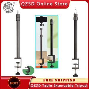 Holders QZSD Extendable Table Stand for Video Shooting/Fill Light/Selfie Stick/Lamp/Live Holder 4998cm Adjustable Table Support Tripod