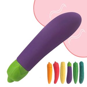 Vibratorer mini grönsaker vibrator för kvinnlig onani vagina klitoris stimulator massage sex leksak bärbar g spot kula vibrerande ägg 231216